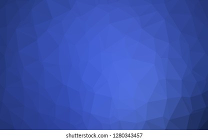 Dark BLUE vector abstract polygonal cover. Shining illustration, which consist of triangles. The best triangular design for your business.