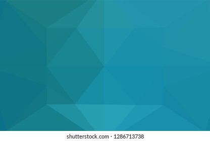 Dark BLUE vector abstract polygonal layout. Shining colored illustration in a Brand new style. Triangular pattern for your business design.