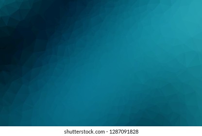 Dark BLUE vector abstract polygonal cover. A completely new color illustration in a vague style. New texture for your design.