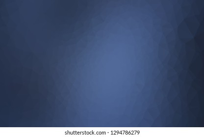 Dark BLUE vector abstract polygonal layout. A completely new color illustration in a vague style. New texture for your design.