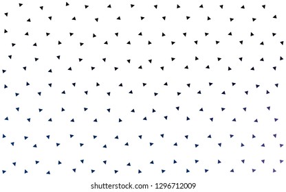 DARK BLUE vector  abstract polygonal template. Shining polygonal illustration, which consist of triangles. Completely new template for your banner.