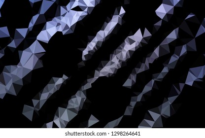 Dark BLUE vector abstract polygonal cover. Modern geometrical abstract illustration with gradient. Template for a cell phone background.