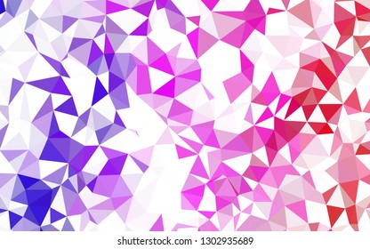 Dark BLUE vector abstract polygonal template. Shining polygonal illustration, which consist of triangles. Polygonal design for your web site.