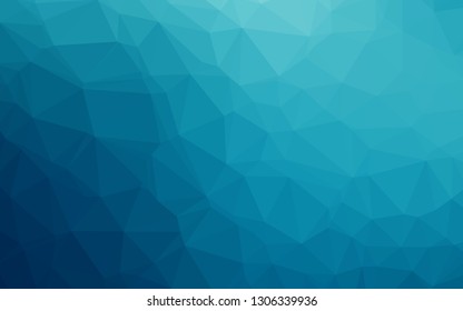 Dark BLUE vector abstract polygonal texture. A completely new color illustration in a vague style. Template for your brand book.