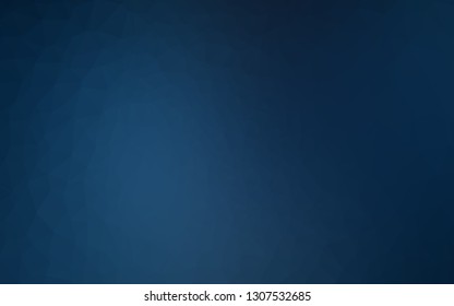 Dark BLUE vector abstract polygonal layout. Colorful abstract illustration with gradient. Polygonal design for your web site.