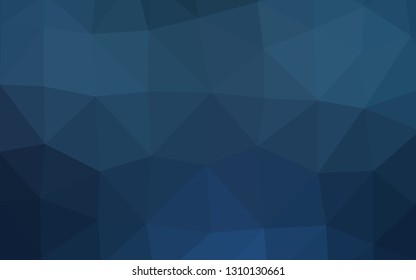 Dark BLUE vector abstract polygonal texture. Glitter abstract illustration with an elegant design. Brand new design for your business.