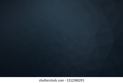 Dark BLUE vector abstract polygonal texture. Colorful abstract illustration with gradient. Textured pattern for background.