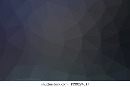 Dark BLUE vector abstract polygonal texture. Colorful illustration in abstract style with gradient. Completely new design for your business.
