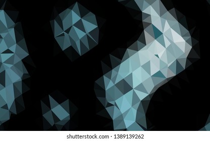 Dark BLUE vector abstract polygonal texture. Shining colored illustration in a Brand new style. Brand new style for your business design.