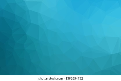 Dark BLUE vector abstract polygonal layout. Glitter abstract illustration with an elegant design. Brand new style for your business design.