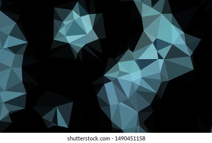 Dark BLUE vector abstract polygonal layout. Colorful abstract illustration with gradient. Brand new design for your business.