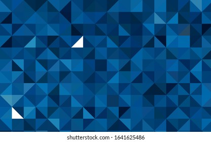 Dark BLUE vector abstract polygonal template. Colorful illustration in abstract style with gradient. Brand-new design for your business.