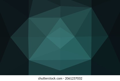 Textura poligonal abstracta de vector azul oscuro. Ilustración abstracta vaga con gradiente. Patrón texturizado para el fondo.