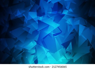 Fondo polígono abstracto del vector azul oscuro. Una ilustración de color completamente nueva en un estilo poligonal. Un diseño completamente nuevo para su prospecto.