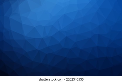 Dark BLUE vector abstract polygonal layout. Modern geometrical abstract illustration with gradient. Textured pattern for background.