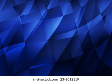 Patrón poligonal abstracto del vector azul oscuro. Ilustración colorida en estilo abstracto con triángulos. Nuevo diseño para su negocio.