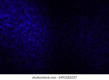 Dark BLUE vector abstract polygonal background. Elegant bright polygonal illustration with gradient. A completely new design for your leaflet.