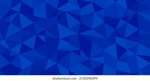 Patrón poligonal abstracto de Vector azul oscuro. Ilustración geométrica creativa en estilo Origami con gradiente. Nuevo diseño para su negocio.