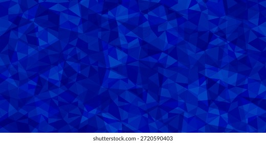 Patrón poligonal abstracto de Vector azul oscuro. Ilustración geométrica creativa en estilo Origami con gradiente. Nuevo diseño para su negocio.