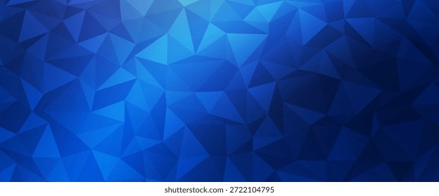 Patrón poligonal abstracto de Vector azul oscuro. Ilustración geométrica creativa en estilo Origami con gradiente. Nuevo diseño para su negocio.