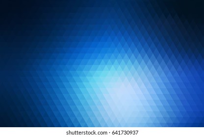 Patrón poligonal abstracto de Vector azul oscuro. Ilustración brillante, que consiste en triángulos. Una nueva textura para tu diseño.