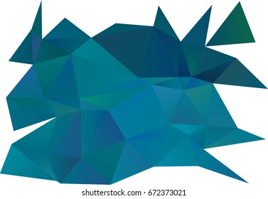 Dark BLUE vector abstract polygonal pattern. Shining illustration, which consist of triangles. A completely new design for your business.