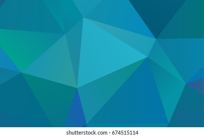 Dark BLUE vector abstract polygonal background. A completely new color illustration in a vague style. The template can be used as a background for cell phones.