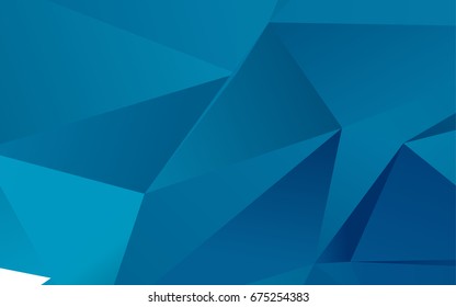 Dark BLUE vector abstract polygonal pattern. An elegant bright illustration with gradient. Brand-new style for your business design.