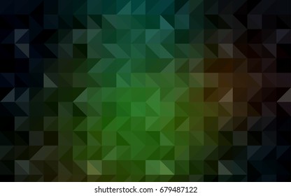 Dark BLUE vector abstract polygonal background. Geometric illustration in Origami style with gradient.  The textured pattern can be used for background.