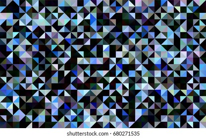 Dark BLUE vector abstract polygonal pattern. A vague abstract illustration with gradient. A completely new design for your business.