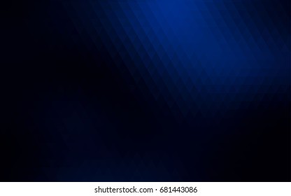 Dark BLUE vector abstract polygonal template. Shining colored illustration in a brand-new style. A new texture for your design.