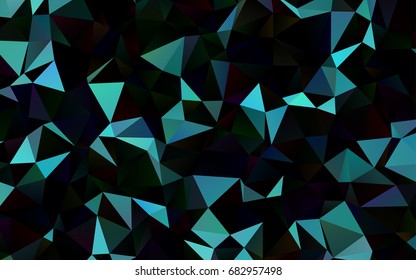 Dark BLUE vector abstract polygonal background. Shining colored illustration in a brand-new style. The elegant pattern can be used as part of a brand book.