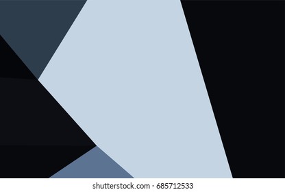 Dark BLUE vector abstract polygonal background. Geometric illustration in Origami style with gradient.  Triangular pattern for your business design.