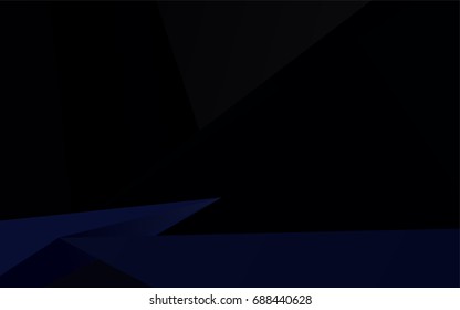 Dark BLUE vector abstract polygonal pattern. Geometric illustration in Origami style with gradient.  Triangular pattern for your business design.
