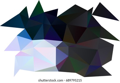 Dark BLUE vector abstract polygonal pattern. A sample with polygonal shapes. A completely new design for your business.