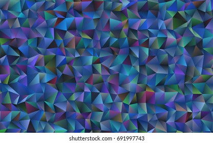 Dark BLUE vector abstract polygonal background. A sample with polygonal shapes. The elegant pattern can be used as part of a brand book.