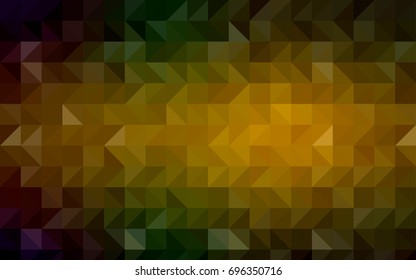 Dark BLUE vector abstract polygonal template. Glitter abstract illustration with an elegant design. The template can be used as a background for cell phones.