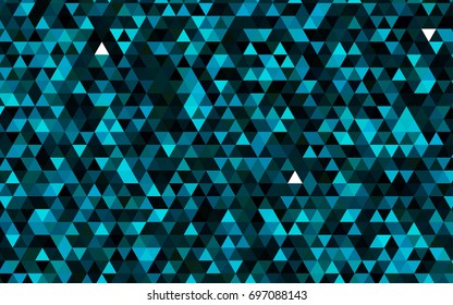 Dark BLUE vector abstract polygonal pattern. Glitter abstract illustration with an elegant design. A new texture for your design.