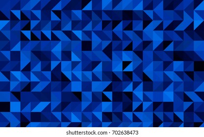 Dark BLUE vector abstract polygonal template. An elegant bright illustration with gradient. The completely new template can be used for your brand book.