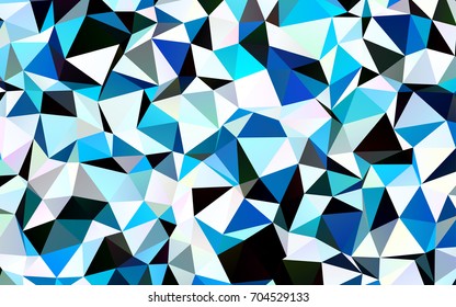 Dark BLUE vector abstract polygonal pattern. Modern geometrical abstract illustration with gradient. Brand-new style for your business design.