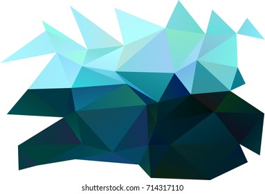 Dark BLUE vector abstract polygonal template. A vague abstract illustration with gradient. The elegant pattern can be used as part of a brand book.