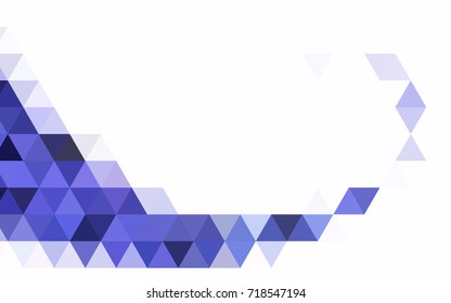 Dark BLUE vector abstract polygonal template. Creative geometric illustration in Origami style with gradient. A completely new template for your business design.