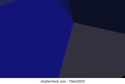 Dark BLUE vector abstract polygonal template. Shining colored illustration in a brand-new style. The polygonal design can be used for your web site.