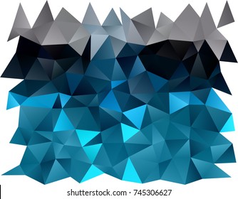 Dark BLUE vector abstract polygonal background. An elegant bright illustration with gradient. Brand-new design for your business.