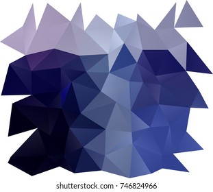 Dark BLUE vector abstract polygonal pattern. Shining colored illustration in a brand-new style. A new texture for your design.