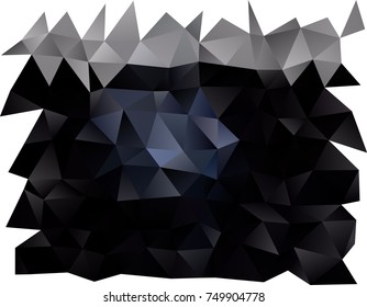 Dark BLUE vector abstract polygonal background. Colorful abstract illustration with gradient. A completely new design for your business.