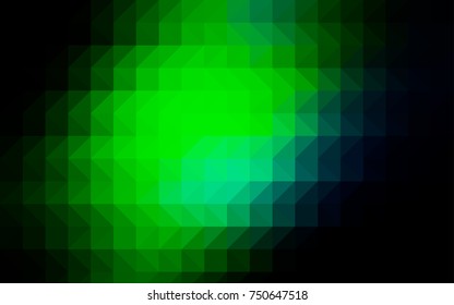 Dark BLUE vector abstract polygonal pattern. An elegant bright illustration with gradient. Triangular pattern for your business design.