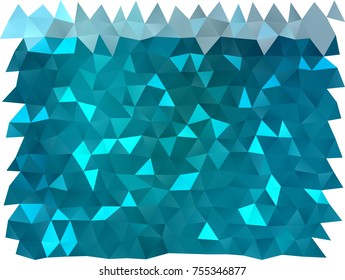 Dark BLUE vector abstract polygonal background. Triangular geometric sample with gradient.  The completely new template can be used for your brand book.