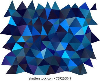 Dark BLUE vector abstract polygonal pattern. A completely new color illustration in a vague style. The completely new template can be used for your brand book.