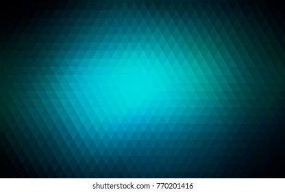 Dark BLUE vector abstract polygonal pattern. Glitter abstract illustration with an elegant design. A completely new template for your business design.